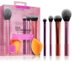Real Techniques Everyday Essentials set perii machiaj pentru look perfect