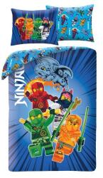 Halantex LEGO Ninjago: A csapat kétrészes ágynemű garnitúra - 140 x 200 cm, poliészter (LEG-1166BL) - jateknet