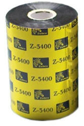 Zebra 3400 fekete eredeti viaszos/gyantás címkeszalag csomag (6db, 102mm x 450m, 03400BK10245) (03400BK10245)