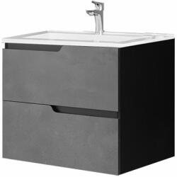 Fluminia Mobilier pentru lavoar încastrat Fluminia, Bari, 60 cm, urban grey (BARI62-NM-UG-L)