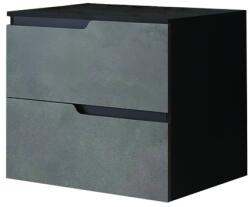 Fluminia Mobilier cu blat pentru lavoar Fluminia, Bari, 60 cm, urban grey (BARI62-T-NM-UG-L)
