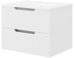 Fluminia Set mobilier riflat cu lavoar Fluminia, Malta 80, cu sertare soft close, alb (MALTA80C/F00)