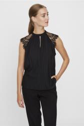 VERO MODA Vero Moda, Felső csipkeujjakkal, Fekete, XS (10226072-BLACK-XS)