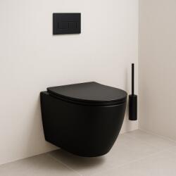 Inspiro Design Marabello Black matt fekete fali WC ülőkével, tornádó öblítéssel (FWCNUBL)