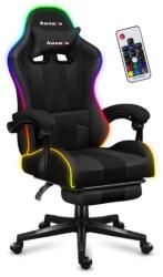 Huzaro Scaun gaming Huzaro HZ-Force 4.7 RGB, Mesh, RGB LED, Suport picioare, Cotiere moi, Perne lombara & cervicala, Cadru otel (Negru) (2123-19361)