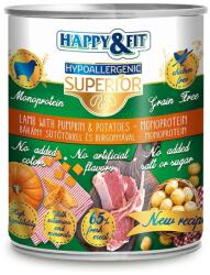 Happy&Fit Superior Dog Monoprotein Konzerv Bárányhús sütőtökkel 800g
