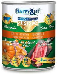 Happy&Fit Superior Dog Monoprotein Konzerv Marhahús sütőtökkel 800g - webshop