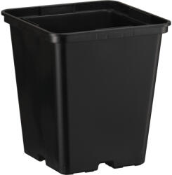  IPP szögletes cserép 10x10x11 cm fekete (1200) (20203301)