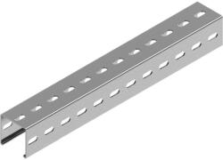 BAKS 640861 C-SÍN (profilsín) 80×80×3, 0 mm 6 m/szál szalaghorganyzott CMT80H80/6 szerelősín, kábelvezetési elemek rögzítéséhez (640861)