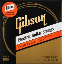 Gibson SEG-HVR9 Vintage Reissue Electric Guitar Strings 9-42 Ultra-Light (GI-SEG-HVR9)