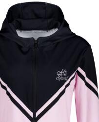 Altisport Női funkcionális pulóver a zip prémiumon ALTISPORT VOJ/ALW101MI02 RÓZSASZÍN/FEKETE méret: M