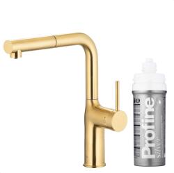 Armatura Duero Pure Move baterie de bucatarie cu filtru pe picior aur/aur vechi 6623-424-39 (662342439)
