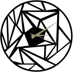  Geometrikus Fém Falióra - Modern Design - 50x50 cm (826PIR2059)