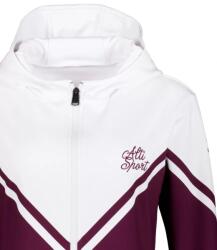 Altisport Női funkcionális pulóver a zip prémiumon ALTISPORT VOJ/ALW101MI02 BURGUNDIA/FEHÉR méret: XS