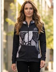 Altisport Női pulóver a zip prémiumon ALTISPORT VOJ/ALW061MI02 FEKETE -FEHÉR méret: XL