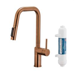Armatura Duero Pure Style baterie de bucatarie cu filtru pe picior cupru 6623-312-34 (662331234)