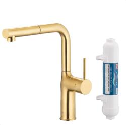Armatura Duero Pure Move baterie de bucatarie cu filtru pe picior aur/aur vechi 6623-422-39 (662342239)