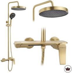 Rea Vision set de duș perete cu duș de ploaie auriu REA-P9667 (REAP9667)