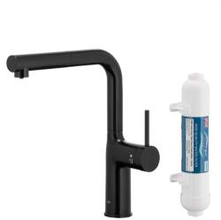 Armatura Duero Pure Move baterie de bucatarie cu filtru pe picior negru 6623-422-81 (662342281)