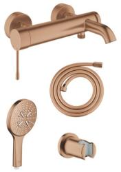 GROHE kádcsaptelep zuhanyszettel 150 mm szálcsiszolt warm sunset GBAL6 (GBAL6)