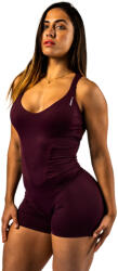 Nebbia Tricou pentru femei STRG BEAUTY Body-Enhancing Workout Jumpsuit 427 dark red S