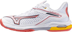 Mizuno Încălțăminte de tenis pentru femei Wave Exceed Tour 6 AC W White/Calypso Coral/Icelandic EUR 38, 5