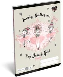 LIZZY Füzet, tűzött, A5, vonalas, 32 lap, 3. osztály, LIZZYSULI, Tiny Dancer, Lovely Ballerina, 12-32 (7500169003)