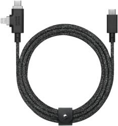 Native Union Belt Cable Duo Pro (USB-C - USB-C, Lightning) 2, 4m, 240w, cosmos (BELT-PROCCL-COS-NP) - vexio