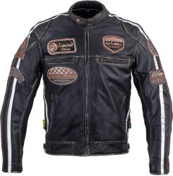 W-Tec Férfi motoros bőrkabát W-TEC Sheawen Vintage fekete 6XL (20558-6XL)