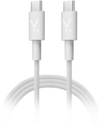 Yettel USB-C kábel, 60W, 1, 5 méter, fehér (YETCABLETCC2W)
