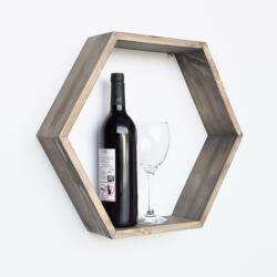  Hanah Home Wall Shelf Walnut Aa047