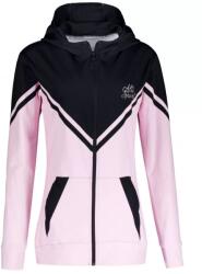 Altisport Női funkcionális pulóver a zip prémiumon ALTISPORT VOJ/ALW101MI02 RÓZSASZÍN/FEKETE méret: XS