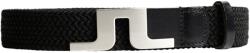 J. Lindeberg Mens Berry Elastic Belt Black Férfiöv 100 cm