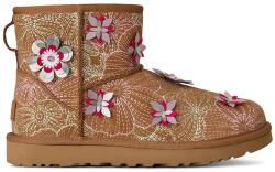UGG cizme de zăpadă din piele întoarsă W Classic Mini Meadow PPY2-OBD2PD_82X (1181014.CHE)
