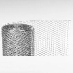  Csibeháló, csirkeháló, Strend Pro Garden Hex ZN, ezüst, 100 cm x 50 m, szemméret: 13 mm, drótvastagság: 0, 7 mm, horganyzott, hatszögletű