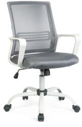 Bemada Scaun de birou ergonomic gri cu brațe fixe (BMD1119C)