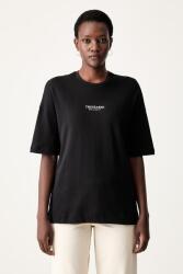 Trussardi női pamut póló - fekete L - answear - 29 990 Ft