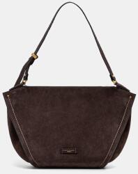 Gianni Chiarini női velúrbőr vászontáska BLOOM - barna Univerzális méret - answear - 131 990 Ft