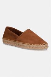 Love Moschino espadrilles lapos sarok női velúr - barna Női 37