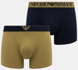 Emporio Armani Underwear testhezálló boxeralsó férfi pamut elasztánnal - zöld XL
