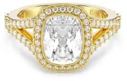 Swarovski női aranyozott köbös cirkónium gyűrű UNA - arany 55