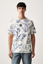 Scotch & Soda férfi pamut póló - bézs L - answear - 20 990 Ft