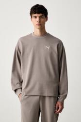 PUMA melegítőfelső férfi pamuttal Essentials Elevated - bézs M