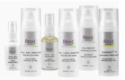 fitoC - 8 Hetes Otthoni AHA Készlet F (2db Szérum, 2db TOP Krém, 1db Protect, 1db Fényvédő-F*) - 10% árengedménnyel - *fizikai fényszűrőkkel