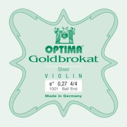 Optima Goldbrokat E 4/4 Strong Ball End E1 Corzi pentru vioară (O1001ST)