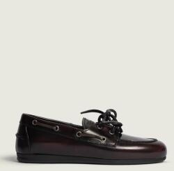 Posa női bőr loafer Boat Loafer - burgundia Női 41