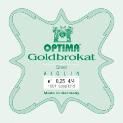 Optima Goldbrokat E 4/4 Soft Loop End E1 Corzi pentru vioară (O1001MSW)