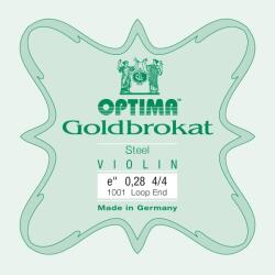 Optima Goldbrokat E 4/4 Extra Strong Loop End E1 Corzi pentru vioară (<![CDATA[O1001LEST]]>)
