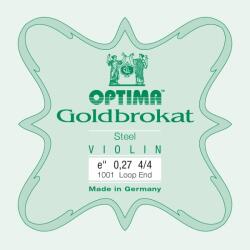 Optima Goldbrokat E 4/4 Strong Loop End E1 Corzi pentru vioară (O1001MST)