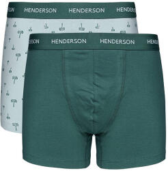 Henderson Blank midi 2 pack férfi boxeralsók, zöld, L
